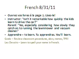 French 8/31/11