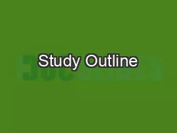 Study Outline