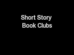 Short Story Book Clubs