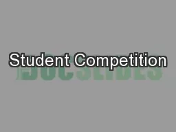 Student Competition
