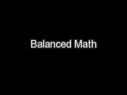 Balanced Math