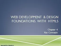 Web Development & Design Foundations  with  HTML5