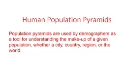 Human Population Pyramids
