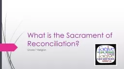 What is the Sacrament of Reconciliation?