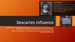 Descartes Influence