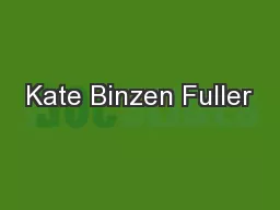 Kate Binzen Fuller