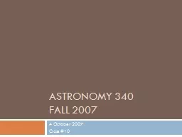 Astronomy 340