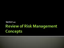 Review of Risk Management Concepts