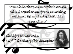 'Music is the pleasure the human mind experiences from coun