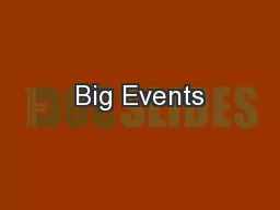 Big Events