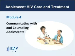Adolescent HIV Care and Treatment