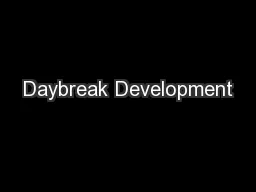Daybreak Development