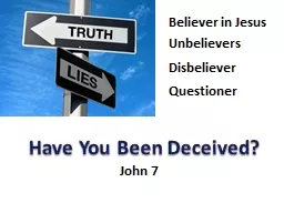Have You Been Deceived?