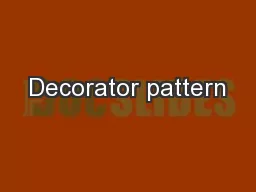 Decorator pattern