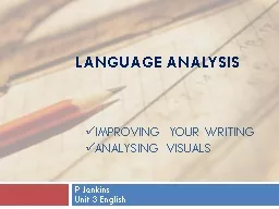 Language analysis