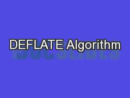 DEFLATE Algorithm