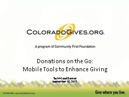 Donations on the Go: