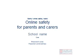 Solihull online safety toolkit