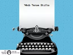 Verb Tense Shifts