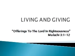 LIVING AND GIVING
