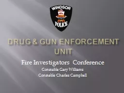 DRUG & GUN ENFORCEMENT Unit