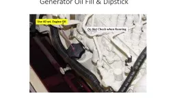 Generator Oil Fill & Dipstick