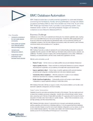 BMC Database Automation BMC Database Automation pr ovi