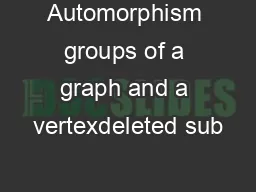 Automorphism groups of a graph and a vertexdeleted sub