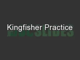 Kingfisher Practice