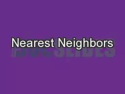 Nearest Neighbors