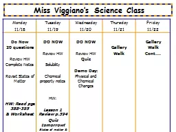 Miss Viggiano’s Science Class