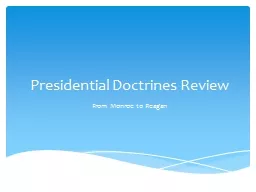 Presidential Doctrines Review