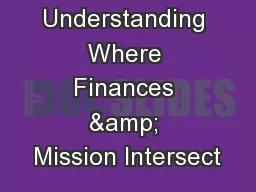 Understanding Where Finances & Mission Intersect