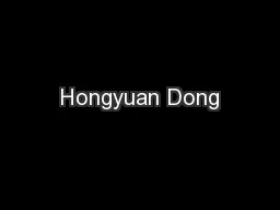 Hongyuan Dong