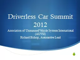 Driverless Car Summit 2012