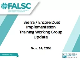 Sierra / Encore Duet Implementation