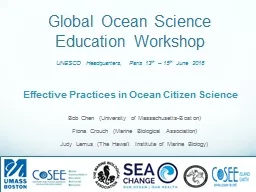 Global Ocean Science Education Workshop