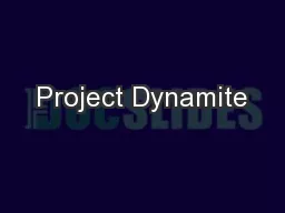 Project Dynamite