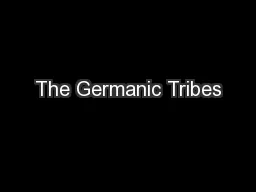 The Germanic Tribes