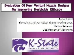 Evaluation Of New Venturi Nozzle Designs For Improving Herb