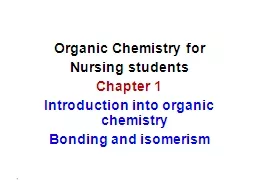 Organic Chemistry for