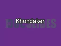 Khondaker