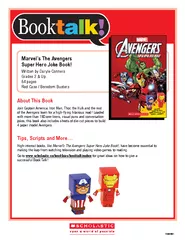 Marvels The Avengers Super Hero Joke Book Written by