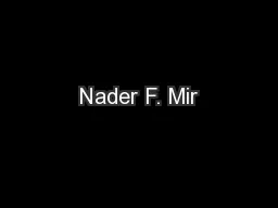 Nader F. Mir
