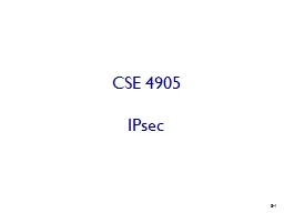 CSE 4905