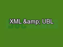 XML & UBL