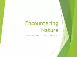Encountering Nature
