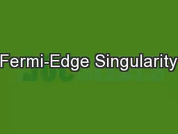 Fermi-Edge Singularity