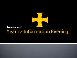 Year 12 Information Evening
