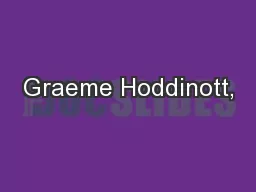 Graeme Hoddinott,